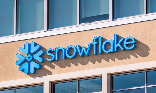 Snowflake corporate headquarters in Silicon Valley, CA.