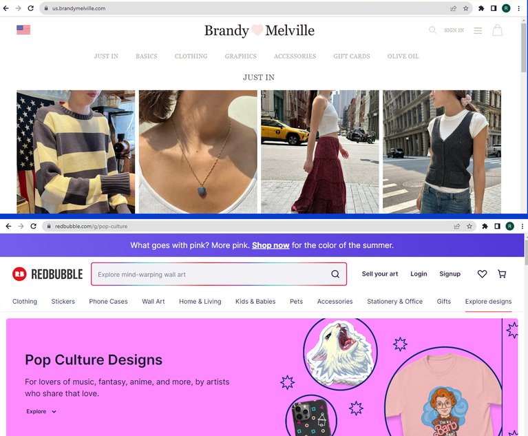 9th Cir. Opens Door for Potential Injunction in Brandy Melville, Redbubble  Case - The Fashion Law