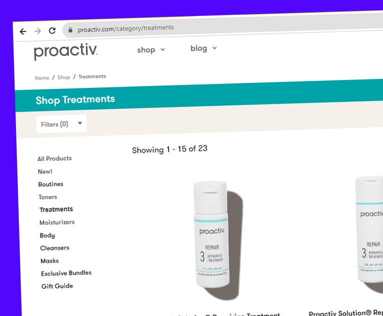 Consumer Class Action Accuses Proactiv Products of Containing Benzene