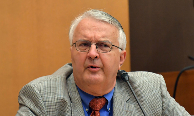 Dr. David Rye, a sleep medicine specialist of the Emory Sleep Center, testifies Wednesday in the Tex McIver murder trial at the Fulton County Courthouse. (Pool photo: Hyosub Shin/AJC)