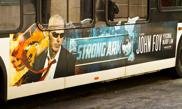 John Foy MARTA bus advertisement. (Photo: John Disney/ALM)
