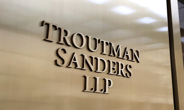 Troutman Sanders offices in Washington, D.C. (Photo: Diego M. Radzinschi/ALM)