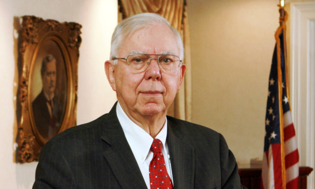 Chief Justice Hugh Thompson, Supreme Court of Georgia (Photo: John Disney/ ALM)