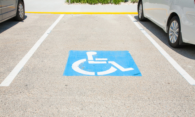 Handicap parking.