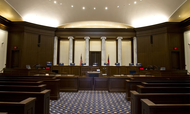 The Georgia Supreme Court courtroom.