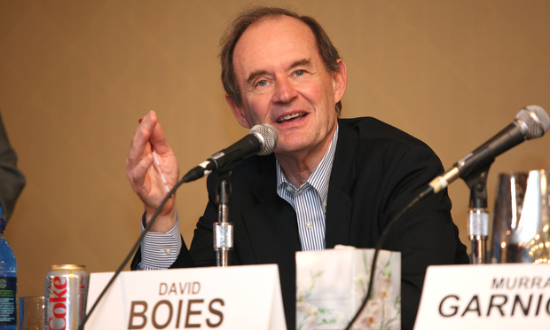 David Boies to Stay the Course for Longtime Client Weinstein