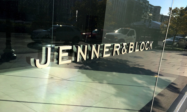 Jenner & Block office sign