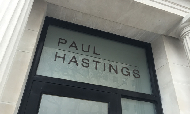 Paul Hastings offices in Washington, D.C. January 8, 2016. 