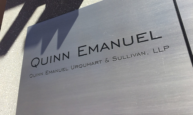 Quinn Emanuel's Emanuel Retires Leaving Quinn at the Helm