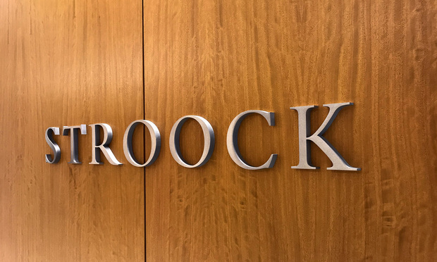 Stroock offices in Washington, D.C. October 10, 2017.