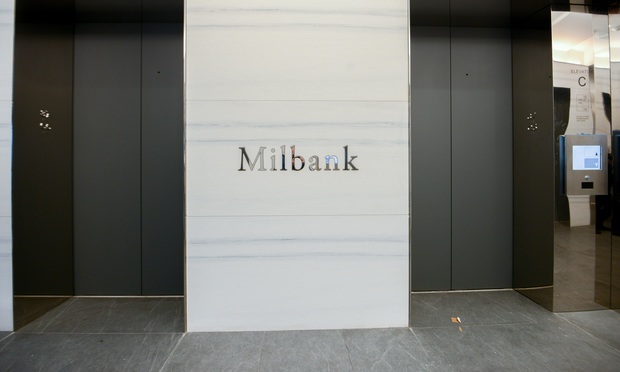 Milbank offices at 55 Hudson Yards, on the west side of Manhattan. Photo: David Handschuh/ALM