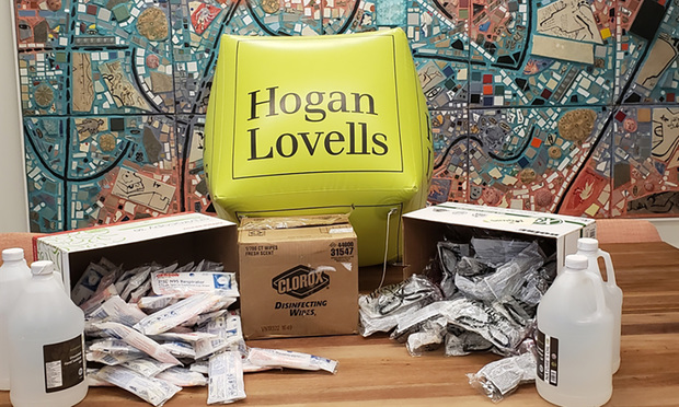 Hogan Lovells emergency packs during the Coronavirus outbreak.