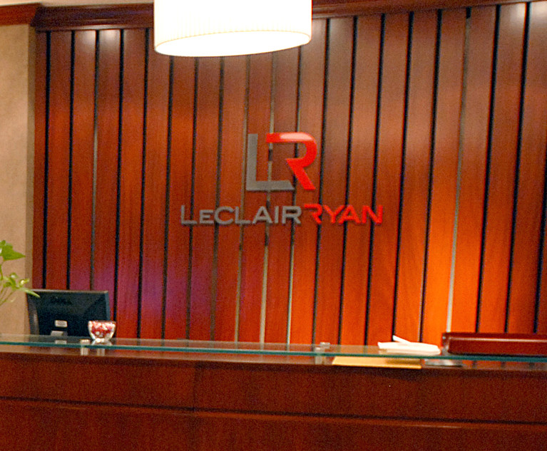 LeClairRyan Founder and Officers Reach 10M Insurance Settlement With Bankruptcy Trustee