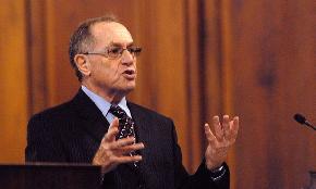 Dershowitz Pushes for Disqualification of Boies Schiller Lawyers Dismissal of Epstein Accuser's Defamation Suit