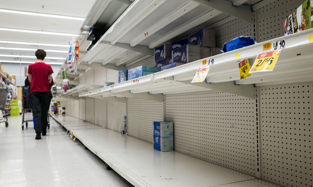 empty supermarket