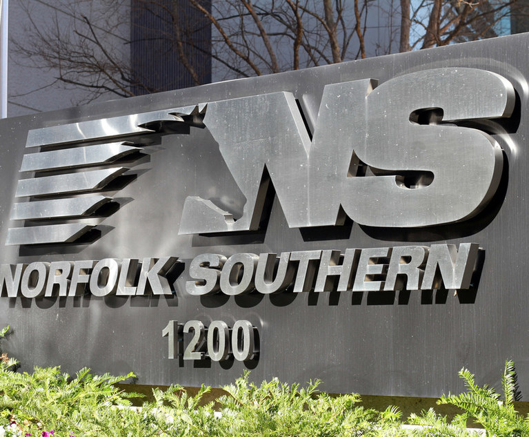 Who Got the Work: Dickie McCamey and WilmerHale to Defend Norfolk Southern in Securities Class Action Suit
