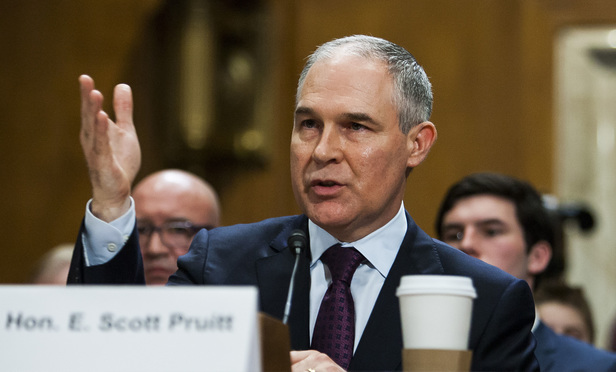 EPA's Scott Pruitt Questions Power of Another Federal Agency to Reduce Emissions